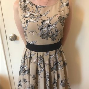 Paper Plane London print summer dress